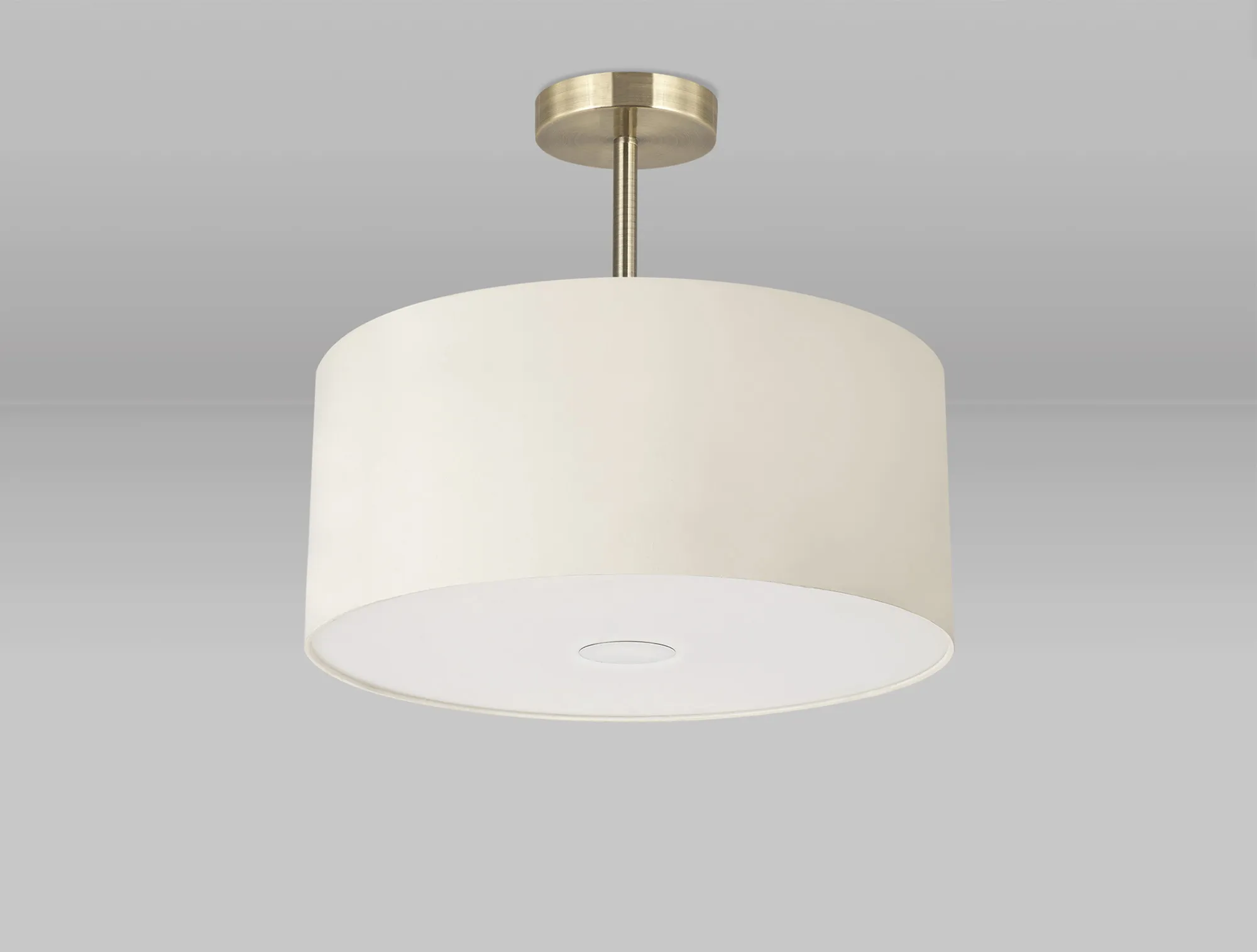 Universal 40cm Frosted Acrylic Diffuser Chrome Centre White D0319  Deco Universal